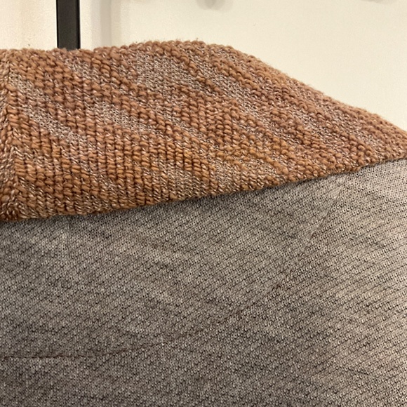 Draped open front cardigan with roll up sleeves size L - Picture 4 of 7